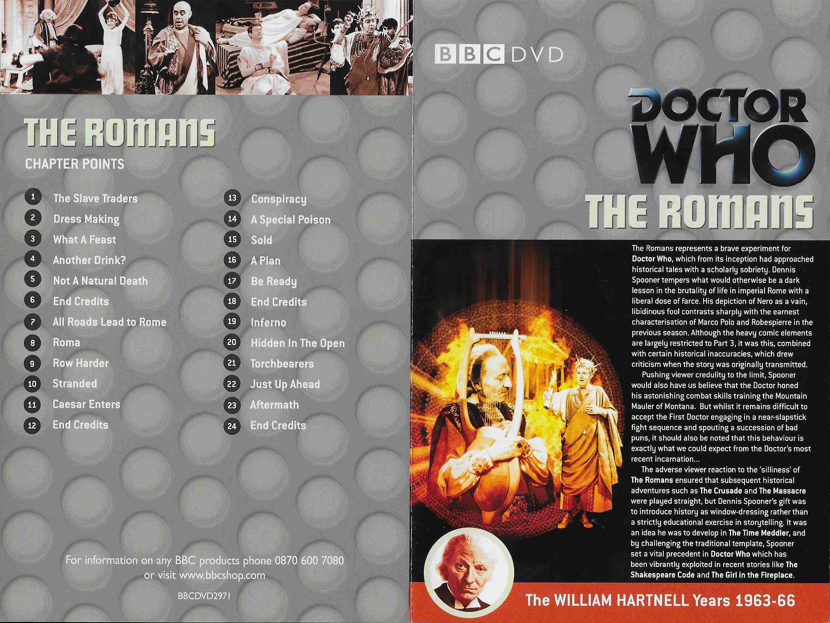 Middle of cover of BBCDVD 2971